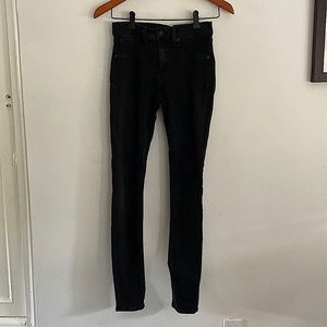 rag & bone black skinny jeans (leggings / jeggings) size 28